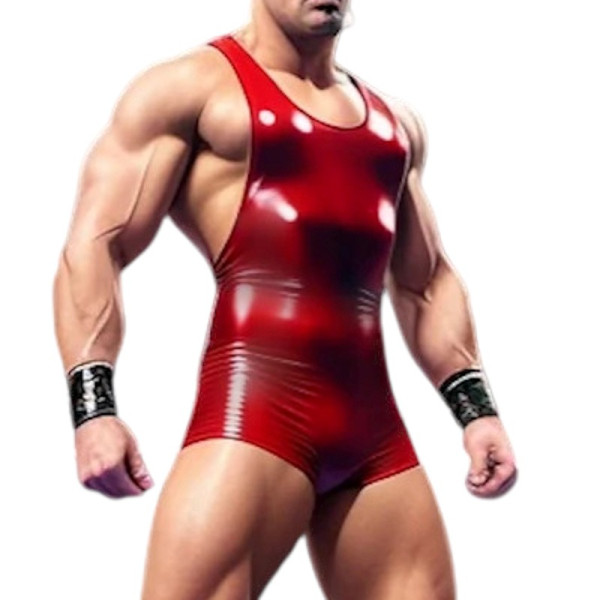 Wrestling singlet (high cut)